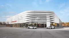 Exterior of Porsche dealership