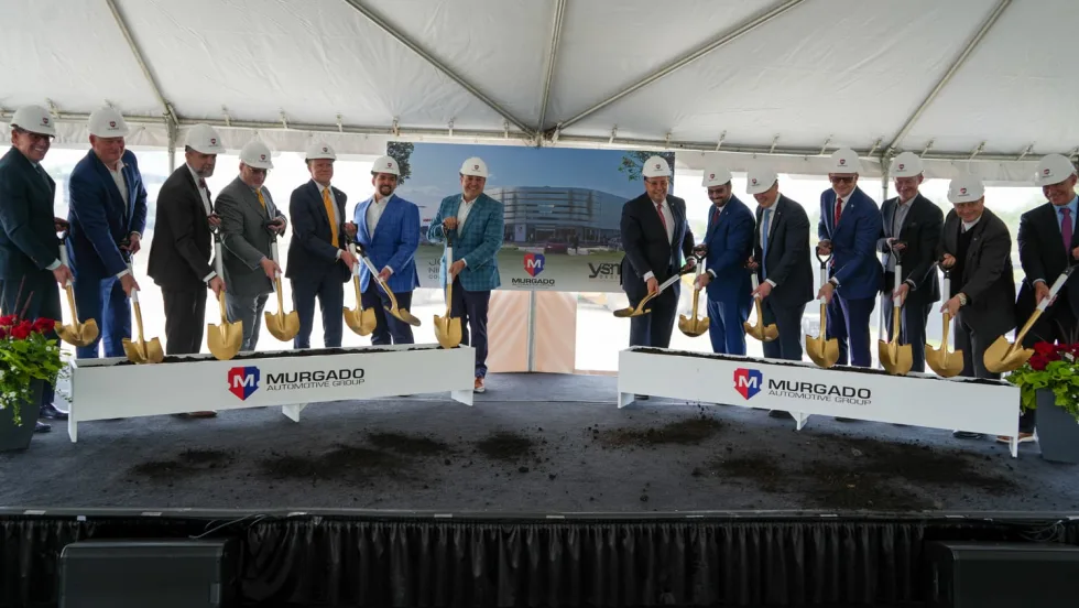groundbreaking ceremony for new Barrington Porsche dealership with Murgado Automotive Group and Joseph Nicholas Construction