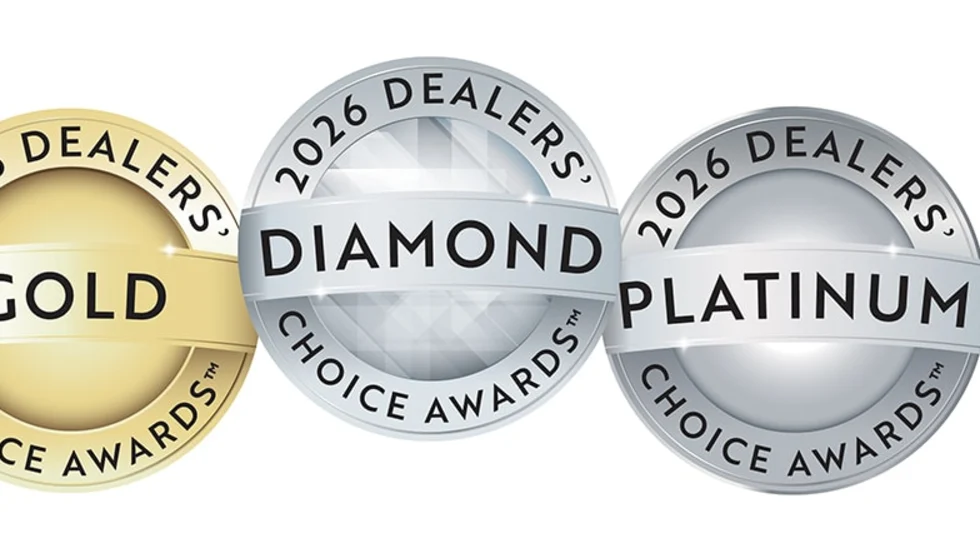 2026 diamond, platinum and gold Dealers' Choice Awards emblems