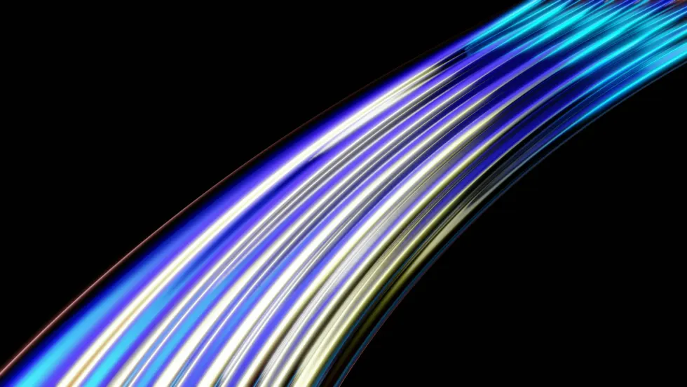 Light 'trail' to illustrate the idea of a digital trail