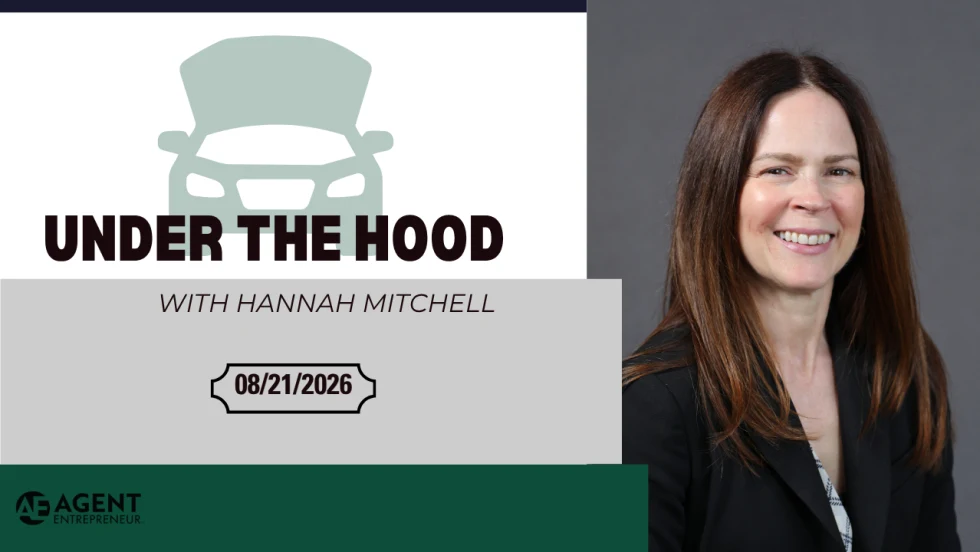 “Under the Hood” graphic with Hannah Mitchell’s headshot.