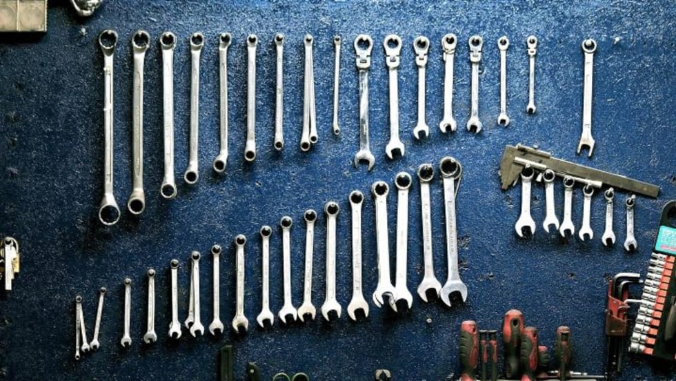 Photo of metal tools on a surface
