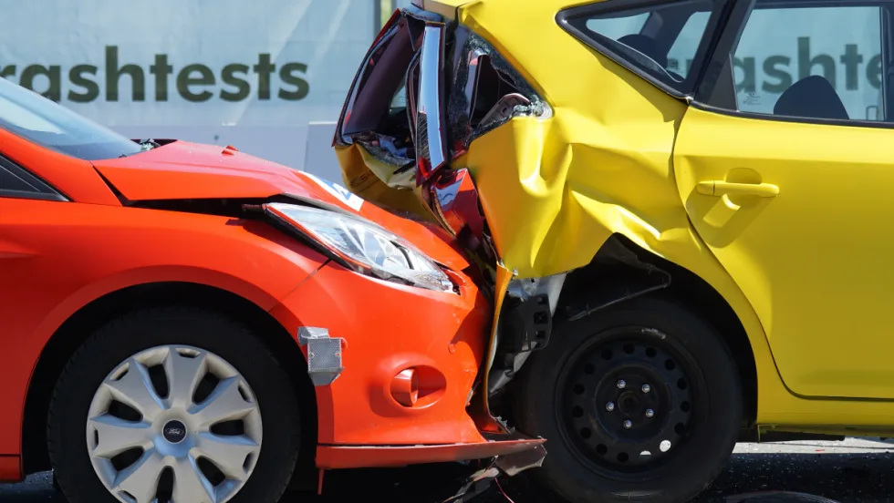 two-vehicle rear-end collision