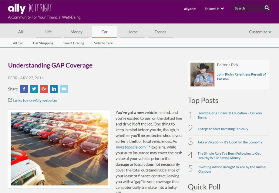 Ally Takes Control of GAP Refunds