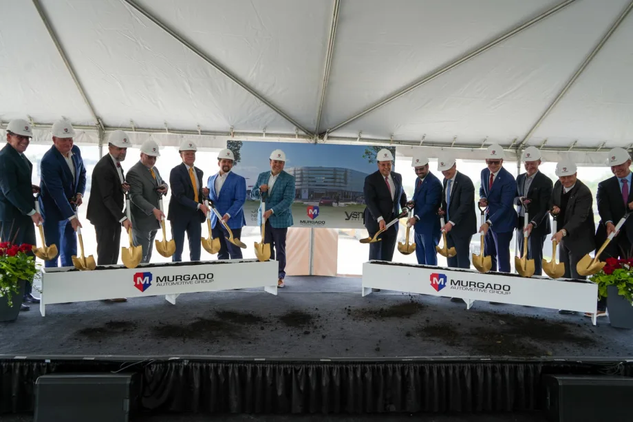 groundbreaking ceremony for new Barrington Porsche dealership with Murgado Automotive Group and Joseph Nicholas Construction