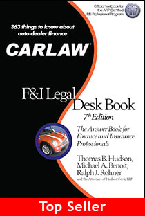 Hudson Cook Team Updates ‘CARLAW F&I Desk Book’