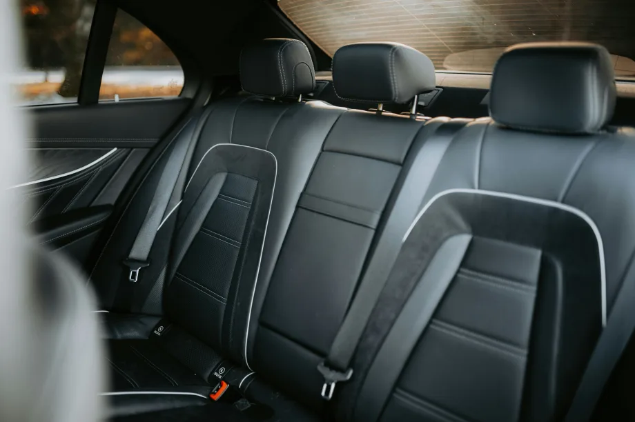 Photo of a three-seat vehicle back seat