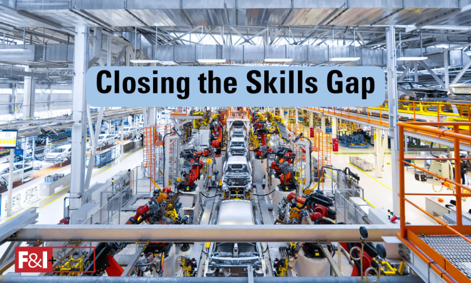 inside of an automotive manufacturing facility, Closing the Skills Gap, F&I and Showroom