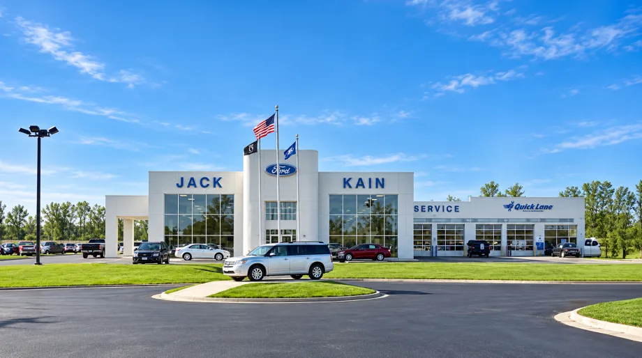 The outside of a Jack Kain car dealership