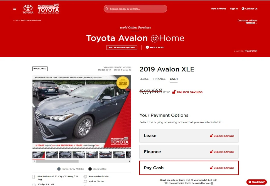 Virginia Dealer Rolls Out Roadster's Online Car-Buying Platform