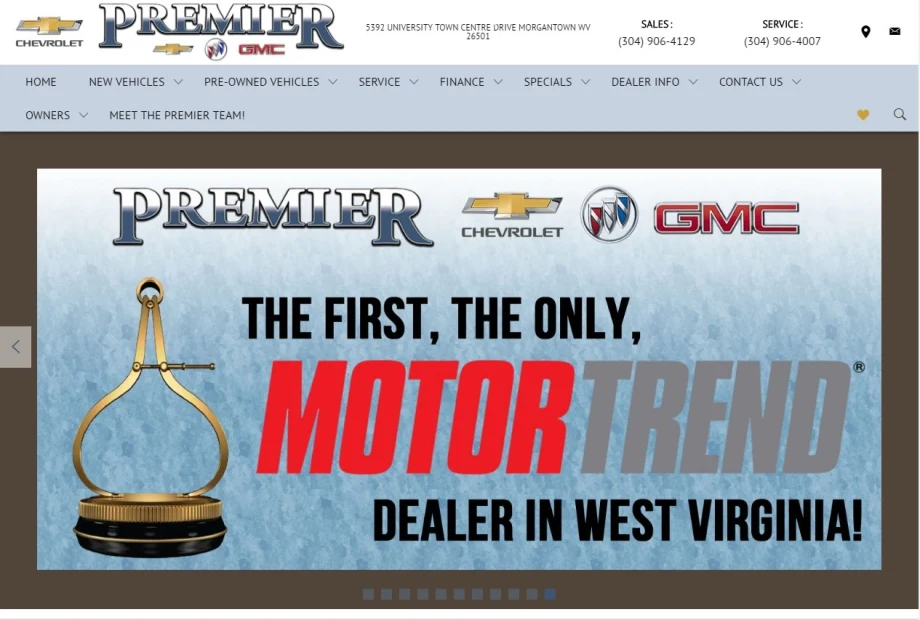 Premier Chevrolet Buick GMC Named West Virginia's First Motor Trend Certified Dealer