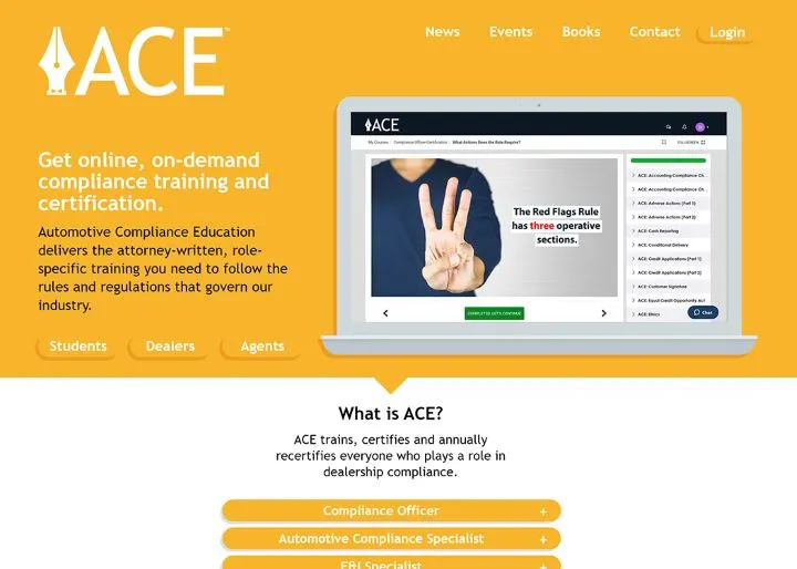 New ACE Website for Agents, Dealers 