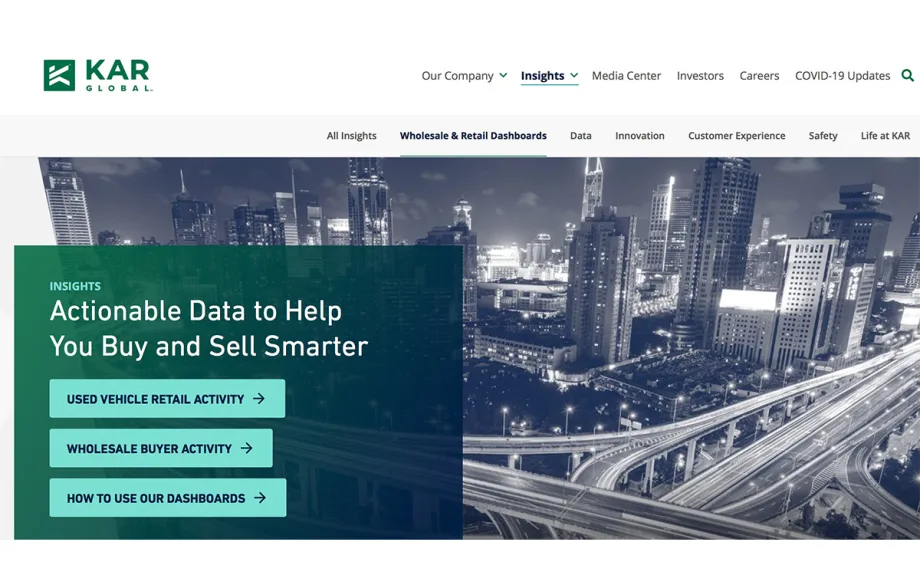 KAR Global Launches Interactive Insights for Buyers and Sellers