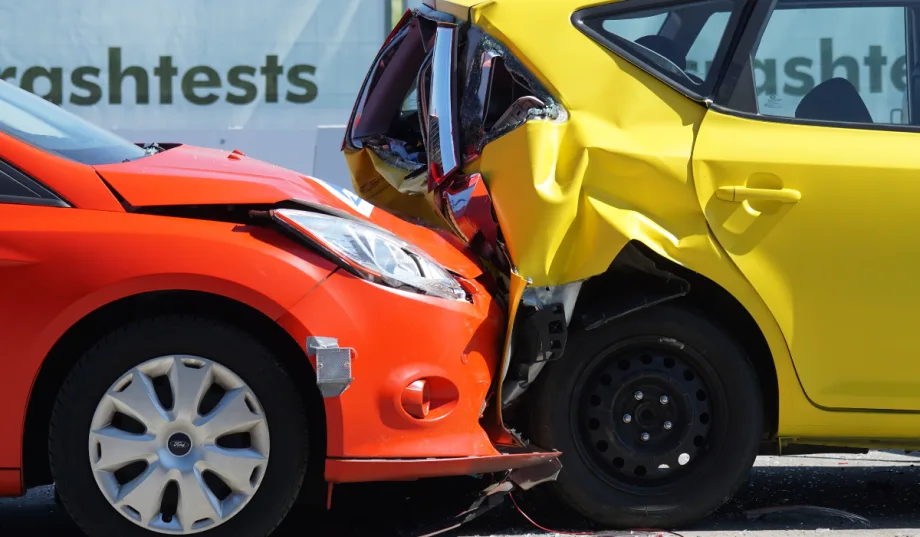 two-vehicle rear-end collision