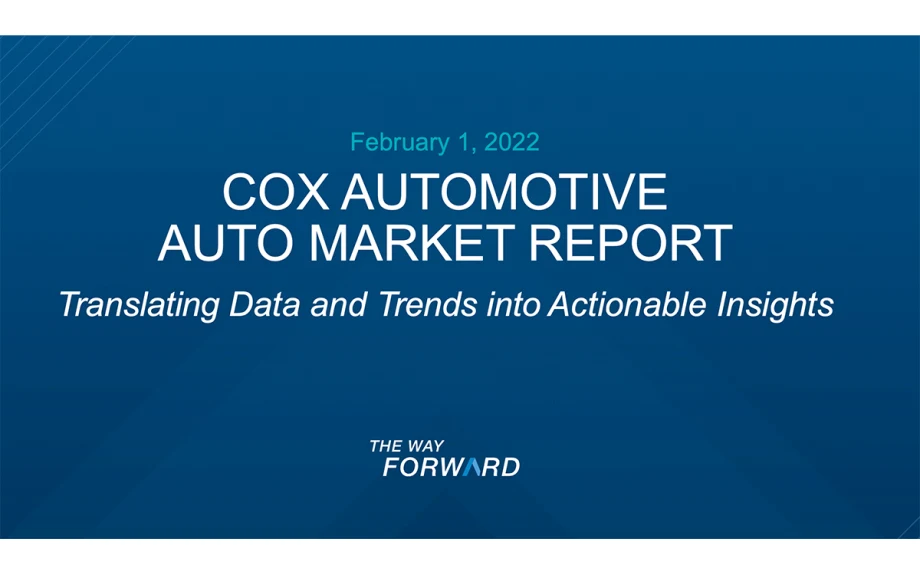 Cox Automotive Auto Market Report: February 1st
