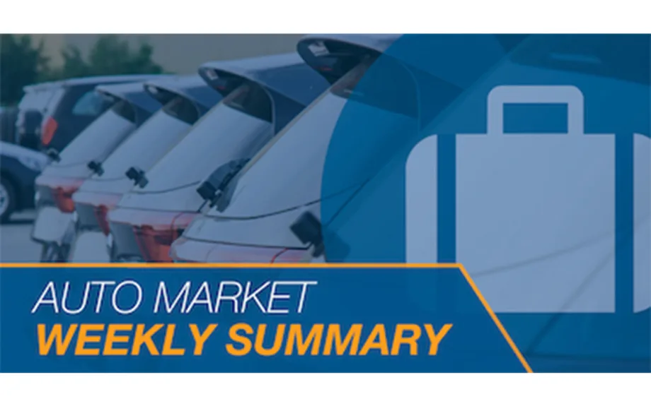Cox Automotive: Auto Market Weekly Summary