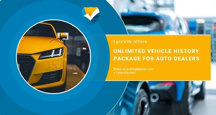EpicVIN Intros Unlimited Vehicle History for Dealers