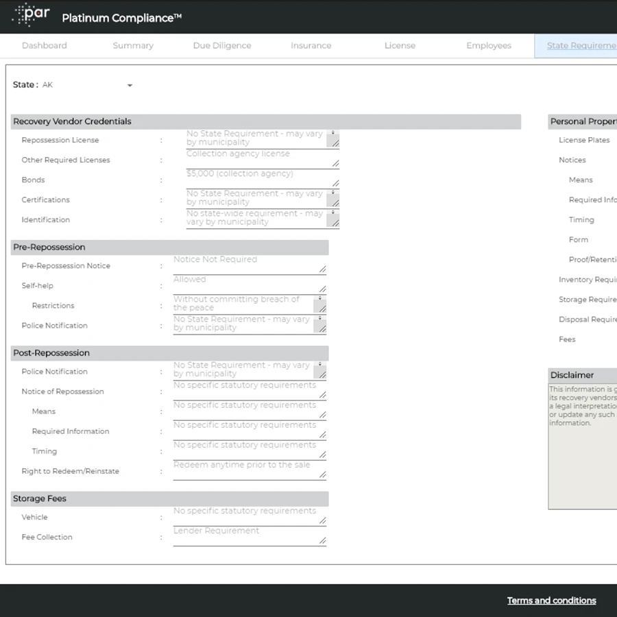 PAR Launches Recovery Compliance Portal