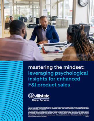 Mastering the Mindset: Leveraging Psychological Insights for Enhanced F&I Product Sales